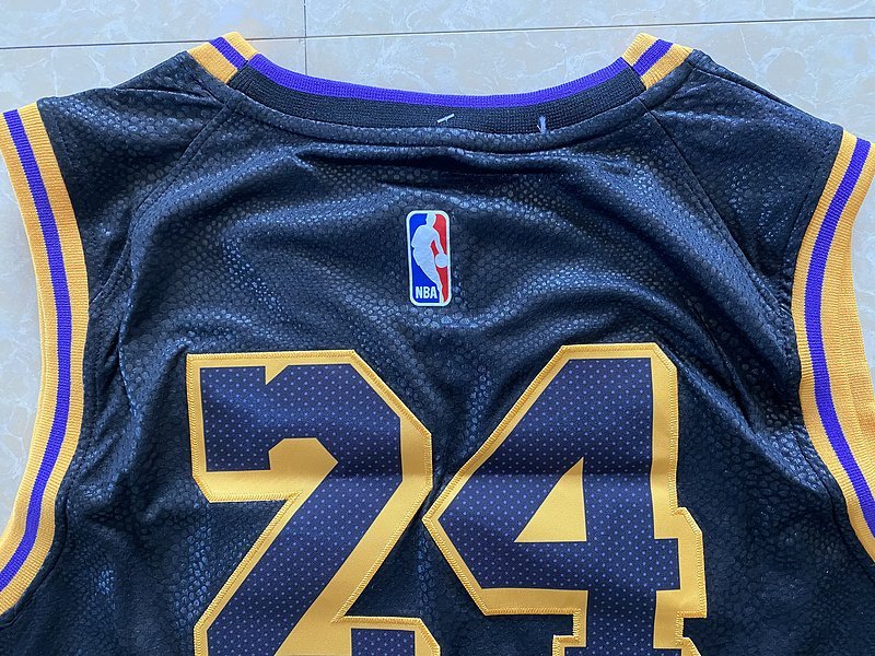 Баскетбольная Джерси Nike X NBA Los Angeles Lakers №8+24 Kobe Bryant "Blue/Black" фото № 5