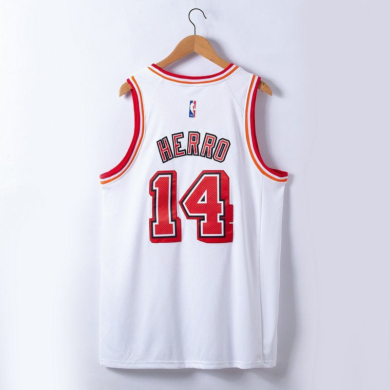 Баскетбольная Джерси Nike X NBA Miami Heat 22-23 №14 Tyler Herro "White" фото № 2