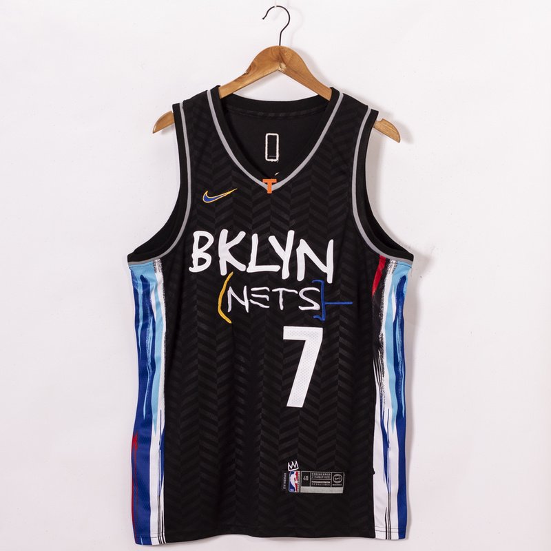 Баскетбольная Джерси Nike Brooklyn Nets 20-21 №7 Kevin Durant "Black" фото № 4