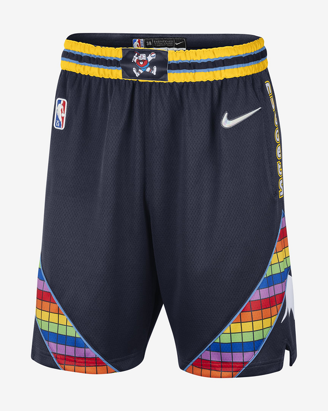 Баскетбольные Шорты Nike Denver Nuggets 21-22 "Blue/Black" фото № 3