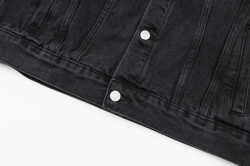 Джинсовая Куртка Balenciaga With Text Logo On The Back "Black" фото № 8