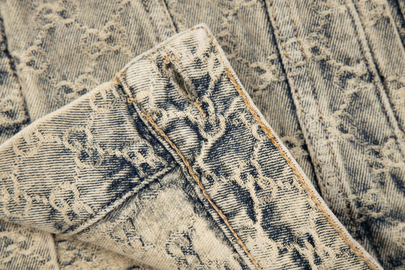 Джинсовая Куртка Gucci With Button Pockets "Gray" фото № 4