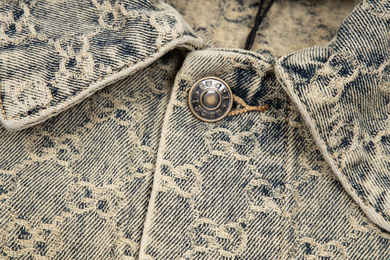 Джинсовая Куртка Gucci With Button Pockets "Gray" фото № 7