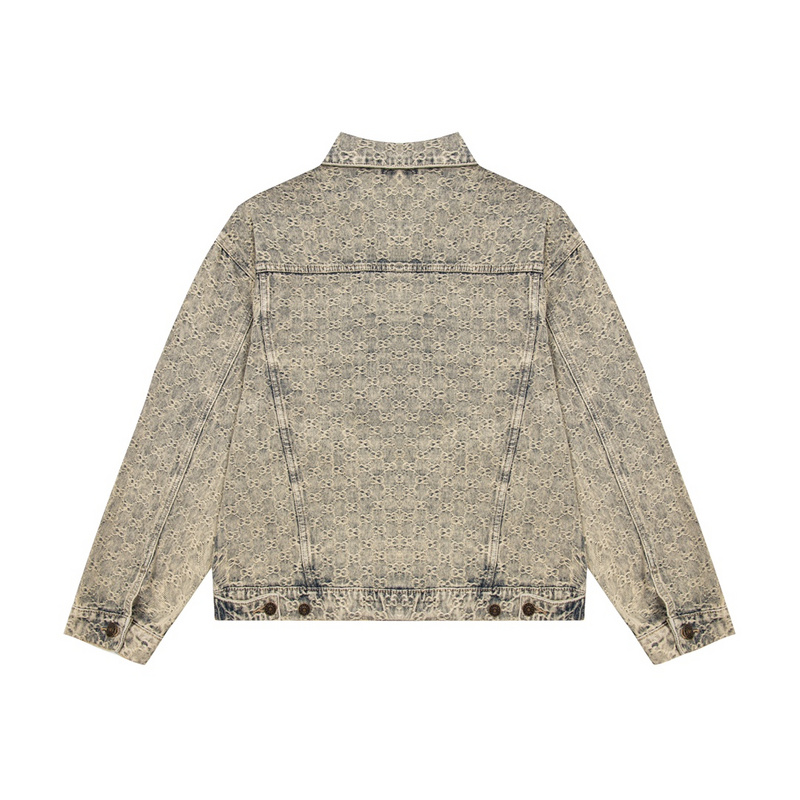 Джинсовая Куртка Gucci With Button Pockets "Gray" фото № 2