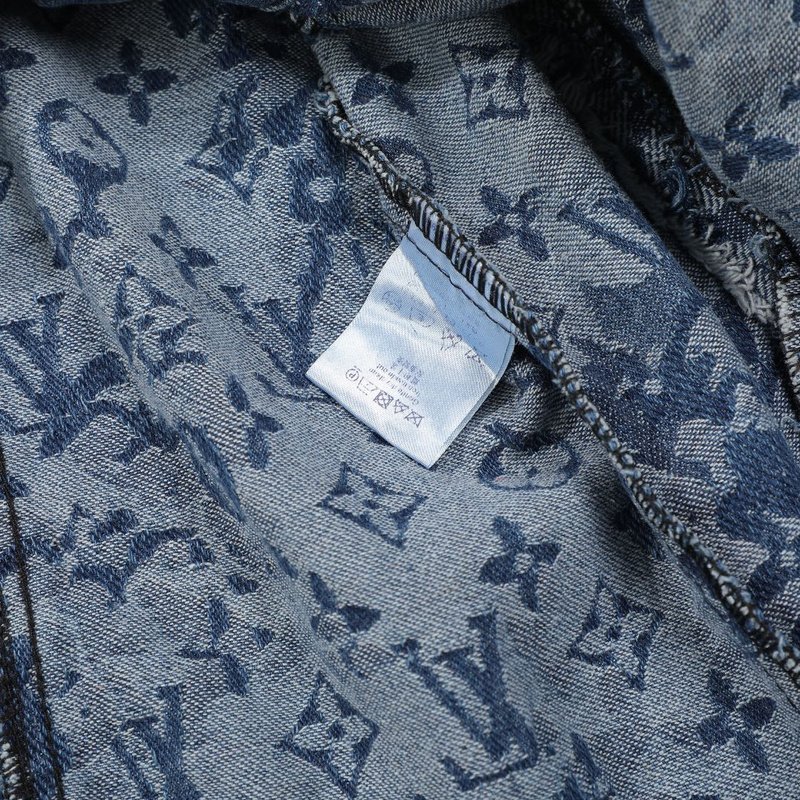 Джинсовая Куртка Louis Vuitton Logos "Blue" фото № 2