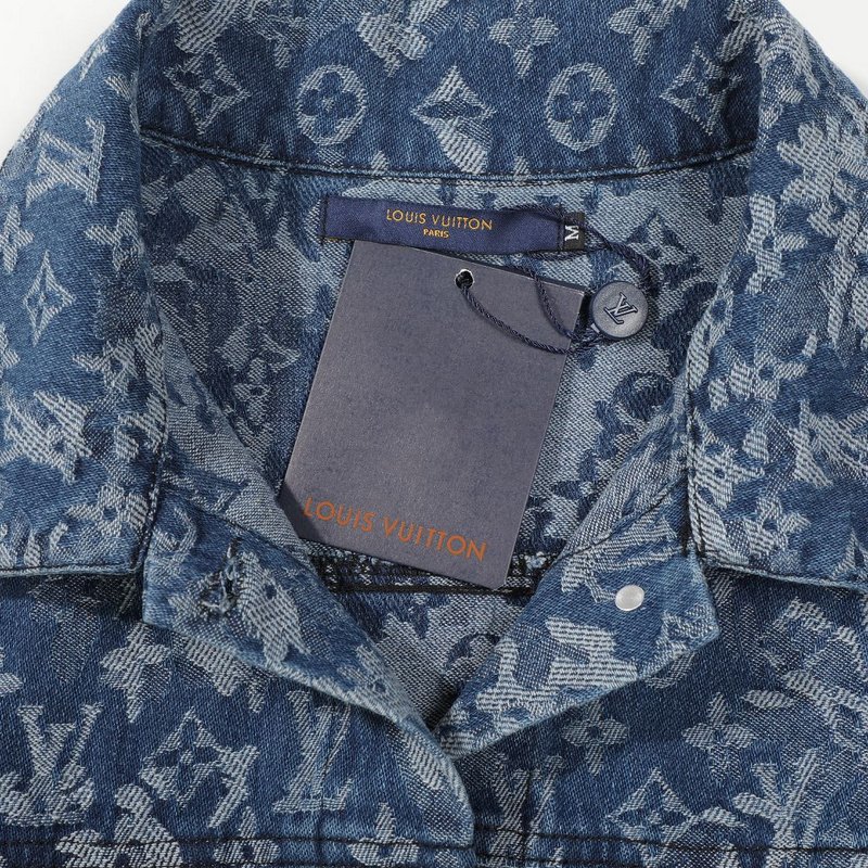 Джинсовая Куртка Louis Vuitton Logos "Blue" фото № 3