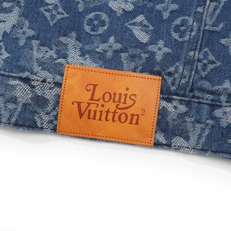 Джинсовая Куртка Louis Vuitton Logos "Blue" фото № 5