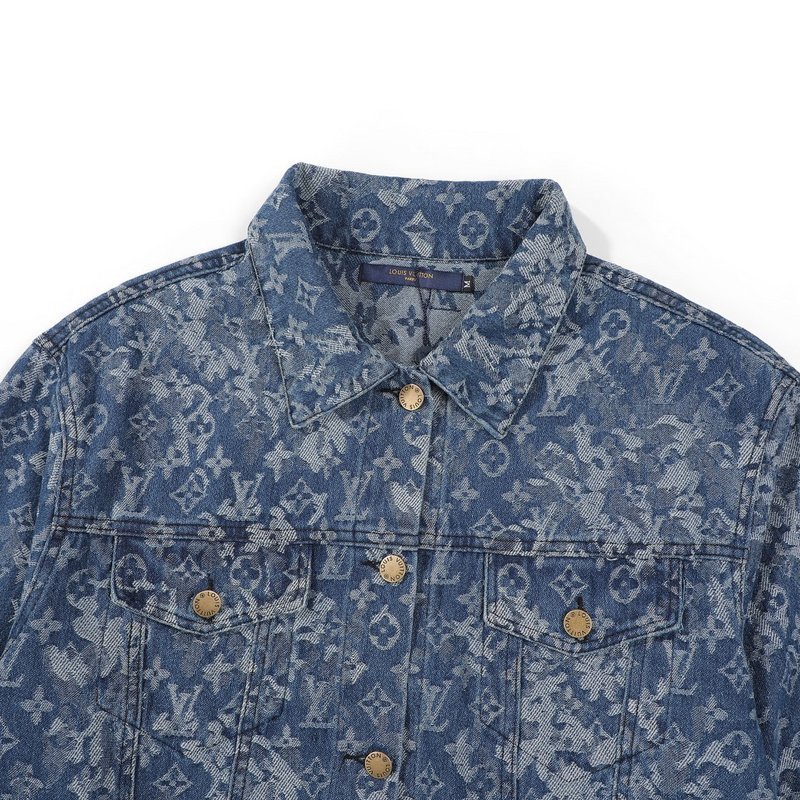 Джинсовая Куртка Louis Vuitton Logos "Blue" фото № 7