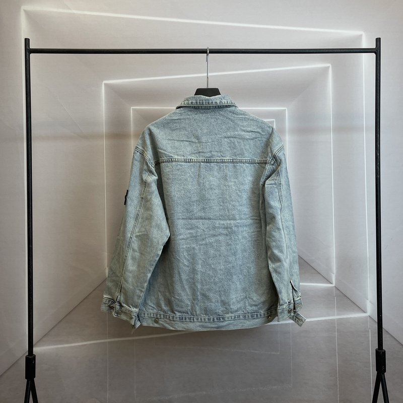 Джинсовая Куртка Stone Island Vintage Style "Blue" фото № 2