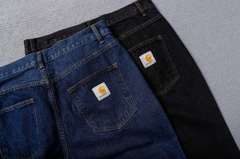 Джинсы Carhartt Small Brand Logo "Black" фото № 2