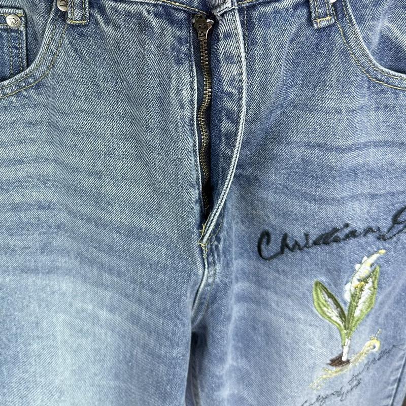 Джинсы Christian Dior Frontside Logo Lily In The Valley 1947 "Blue" фото № 3