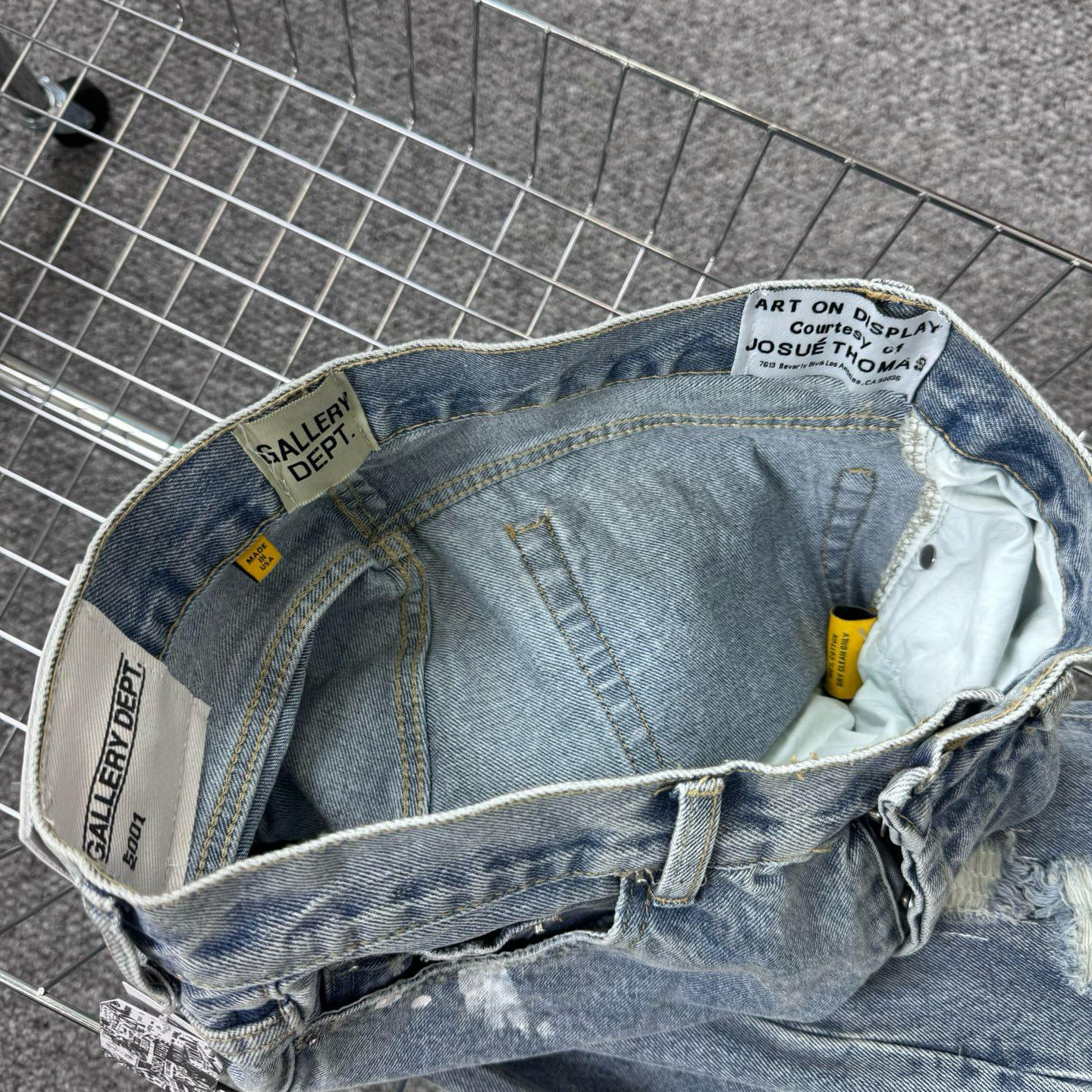 Джинсы Gallery Dept Washed "Blue Denim" фото № 6