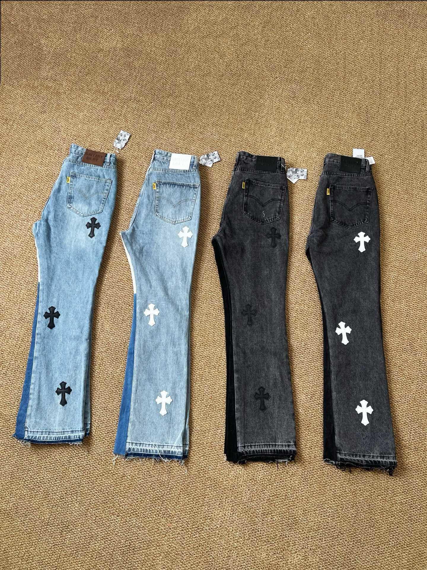 Джинсы Gallery Dept x Chrome Hearts Black Cross "Navy Denim" фото № 3