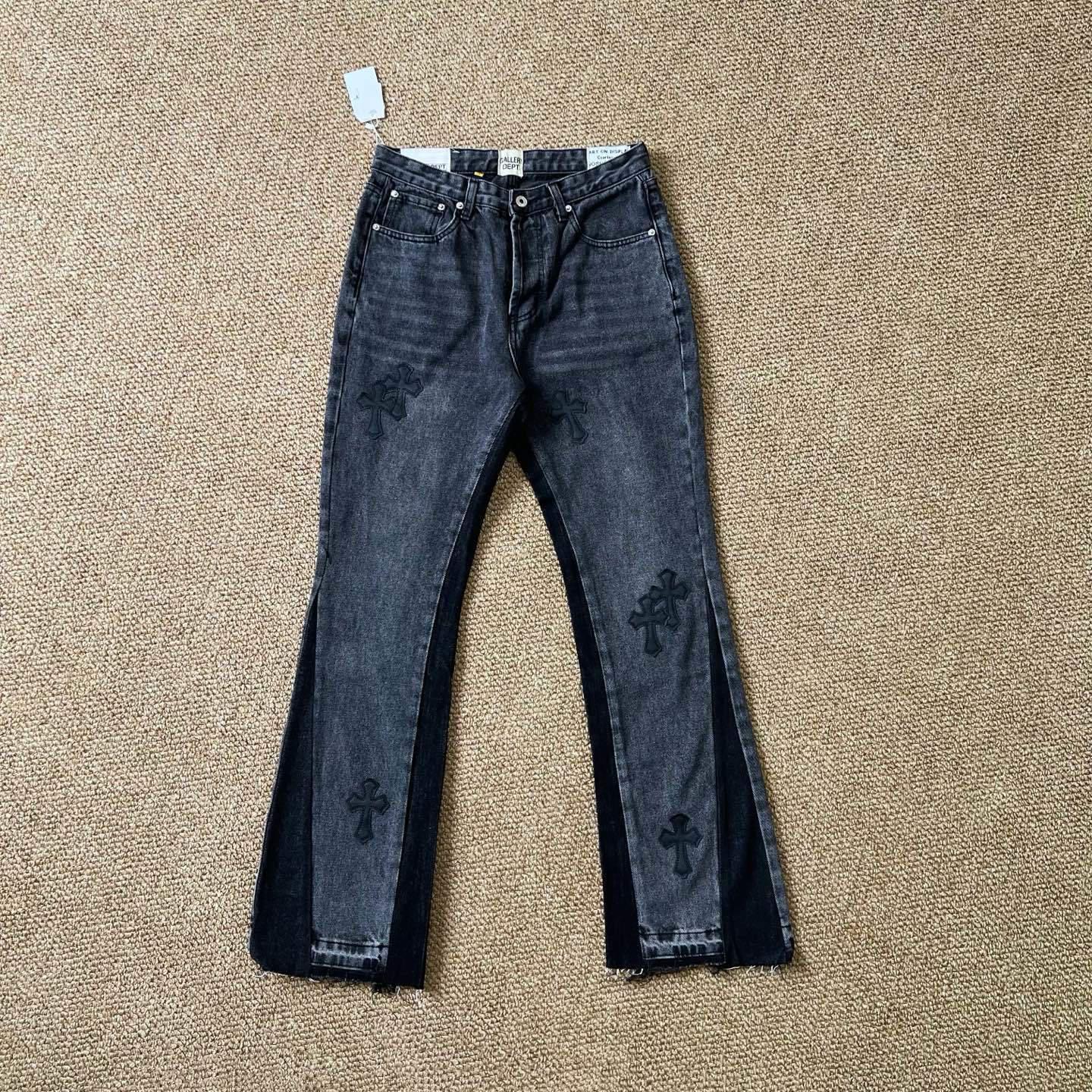 Джинсы Gallery Dept x Chrome Hearts Black Cross "Navy Denim" фото № 2