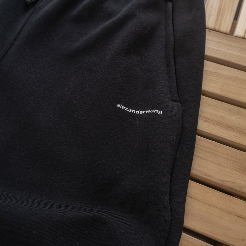 Спортивные Штаны Alexander Wang Side Zip Pocket "Black" фото № 3