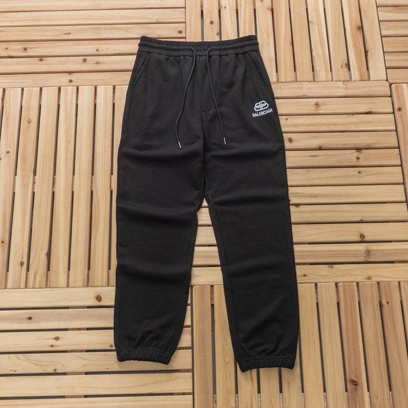 Штаны Balenciaga Embroidery Logo Printing "Black" фото № 4