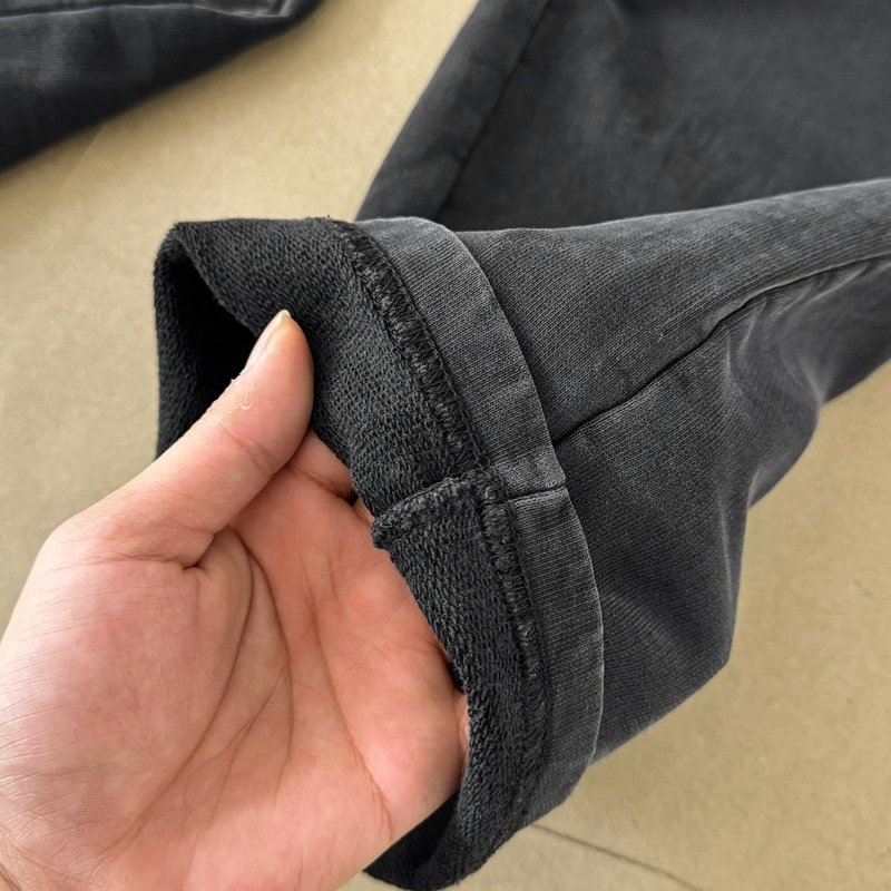 Штаны Balenciaga Small Gold Logo And Two Pockets "Black" фото № 6