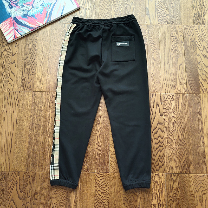 Штаны Burberry With Strip In A Cage "Black" фото № 9