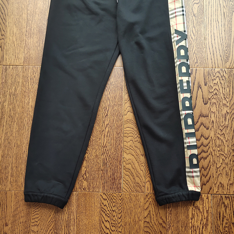 Штаны Burberry With Strip In A Cage "Black" фото № 7