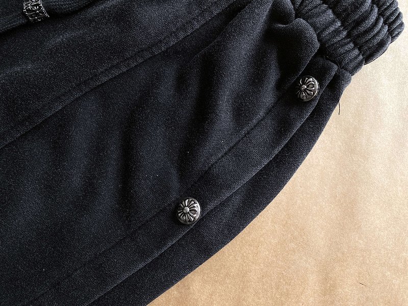 Штаны Chrome Hearts Side Slits "Black" фото № 3