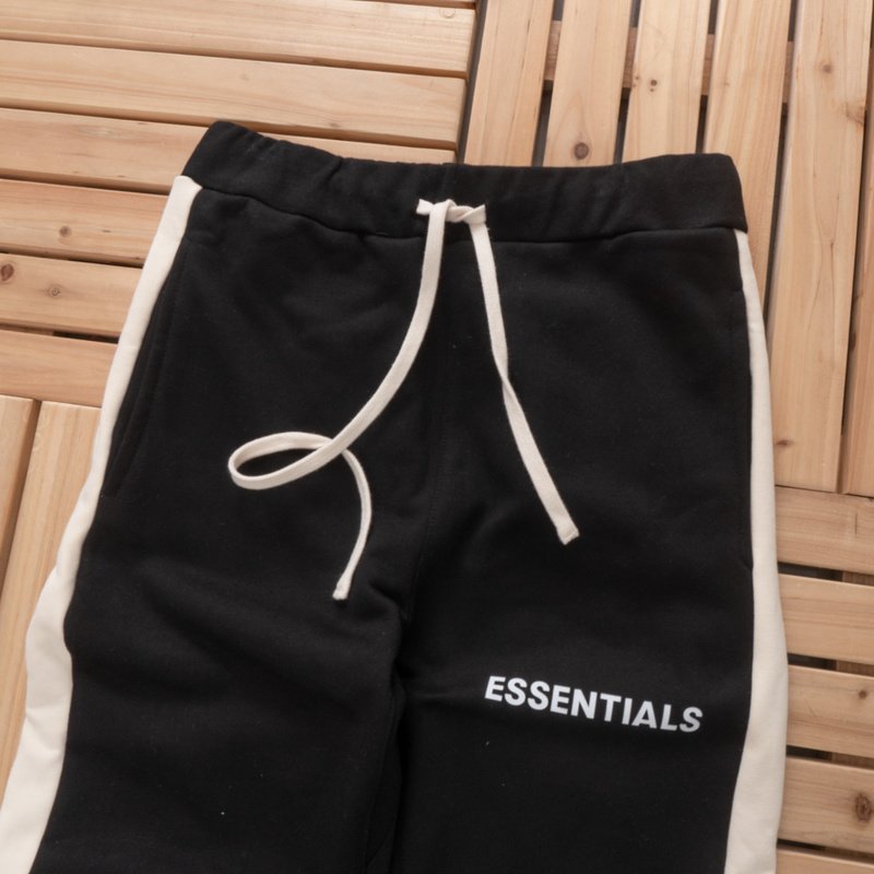 Штаны Essentials Colored Side Stripe "Black Beige" фото № 2