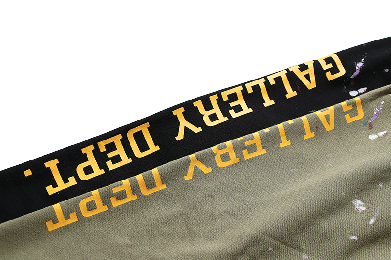 Штаны Gallery Dept Large Brand Inscription "Green/Gray" фото № 6