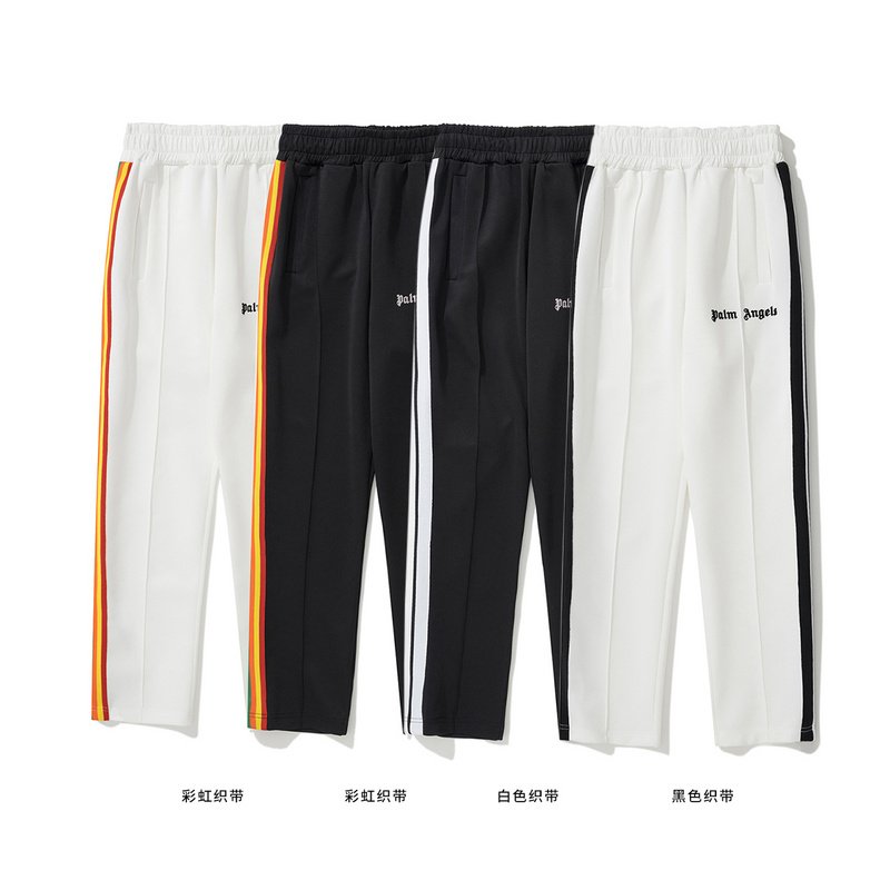 Штаны Palm Angels On Wide Elastic Band "White/Black" фото № 2