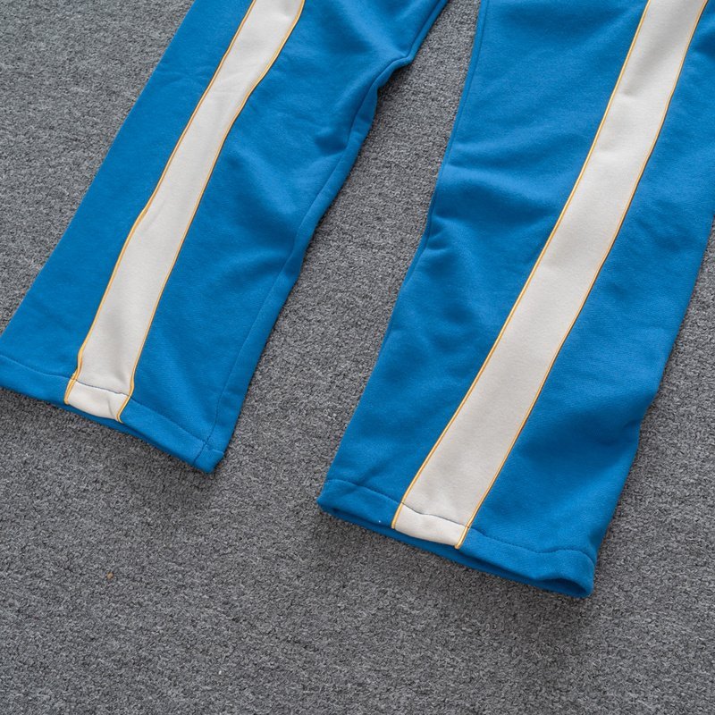 Штаны Rhude On A Yellow Elastic Band With White Stripes "Blue" фото № 4