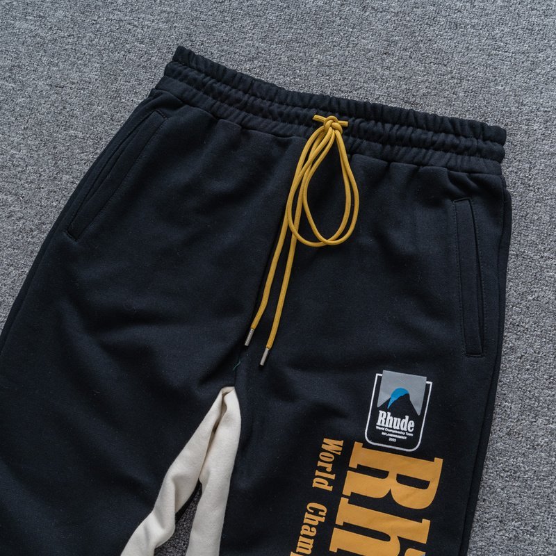 Штаны Rhude World Champions Team "Black" фото № 4