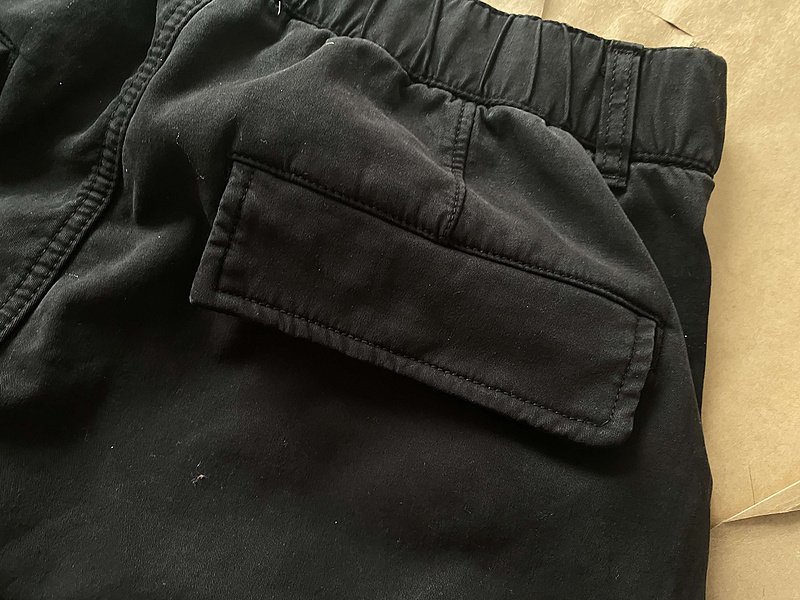 Штаны Stone Island Tapered With Big Pockets "Black" фото № 3