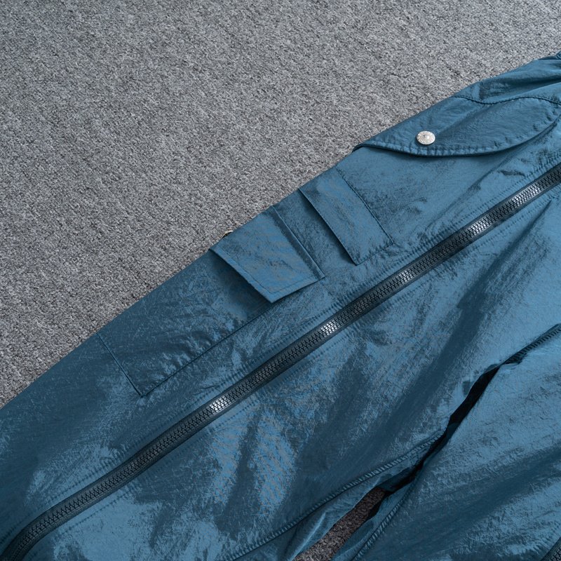 Штаны Stone Island ZIP With Logo Brand "Blue" фото № 3