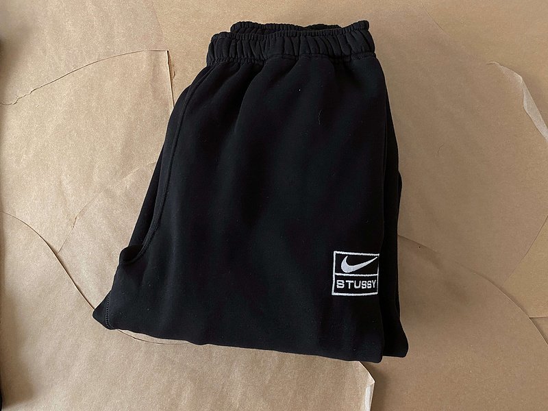 Штаны Stussy X Nike With Logos "Black" фото № 6