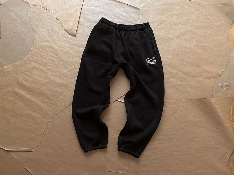 Штаны Stussy X Nike With Logos "Black" фото № 7