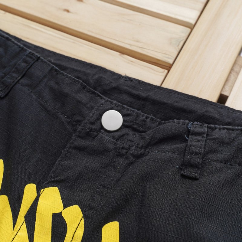 Штаны Stussy With The Inscription Of The Logo "Black/Yellow" фото № 6