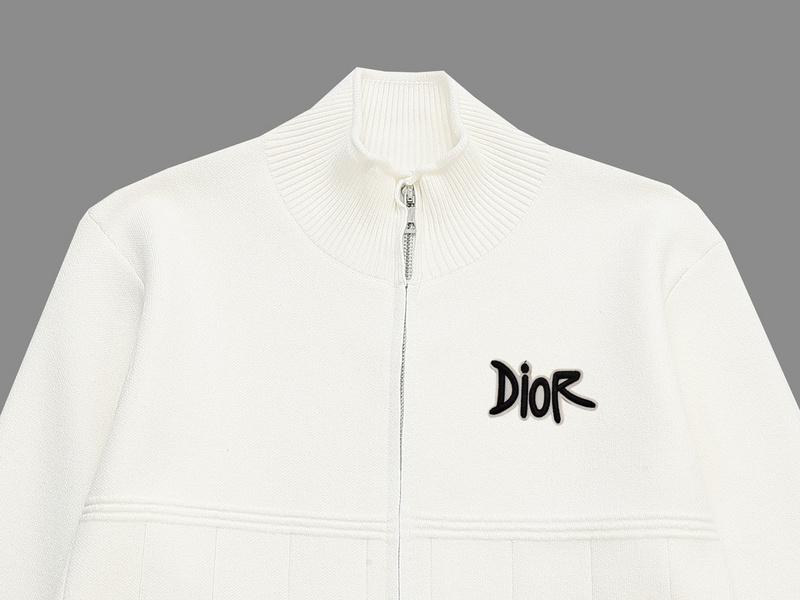 Бомбер Christian Dior Chaotic Letter Logo "White" фото № 2