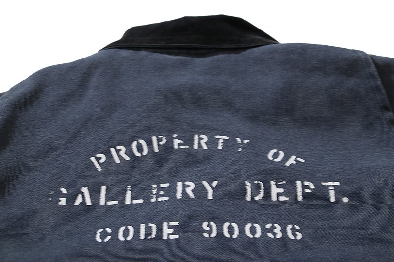 Бомбер Gallery Dept X Four Caccus With Yellow Text Logo "Gray/Blue" фото № 2