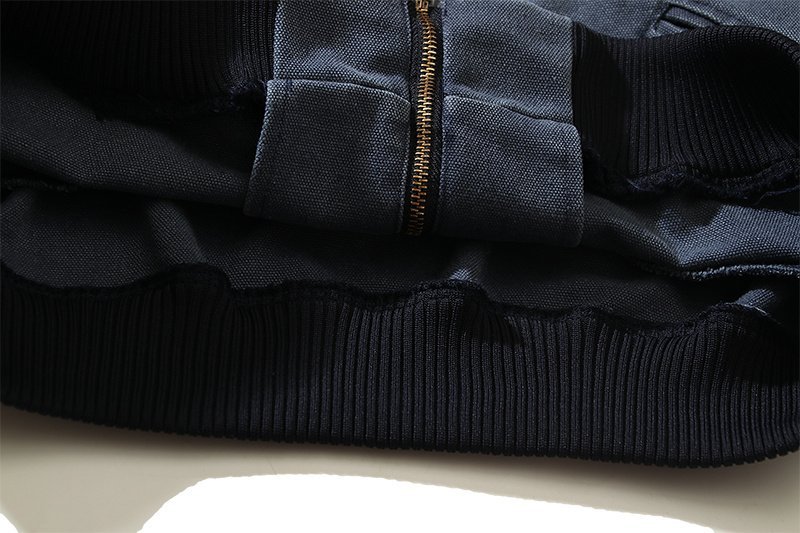 Бомбер Gallery Dept X Four Caccus With Yellow Text Logo "Gray/Blue" фото № 6