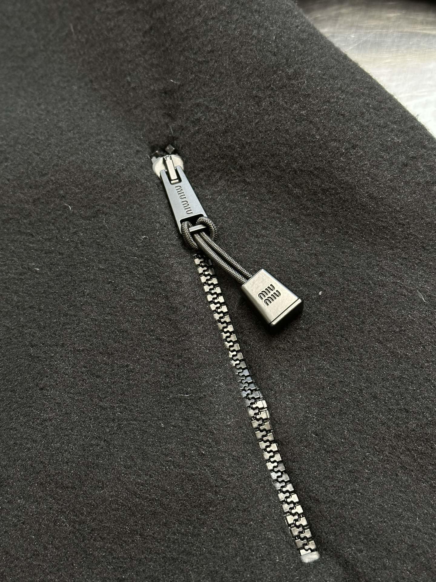 Бомбер Miu Miu Frontside Contrast White Logo Miu Miu "Black" фото № 6