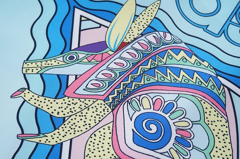 Рубашка Casablanca Sea Waves "Blue" фото № 4