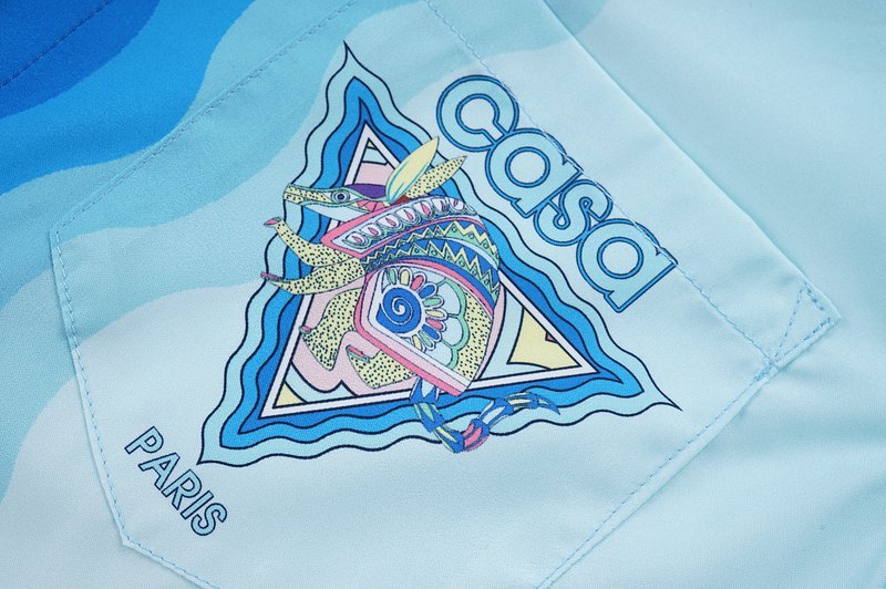 Рубашка Casablanca Sea Waves "Blue" фото № 3