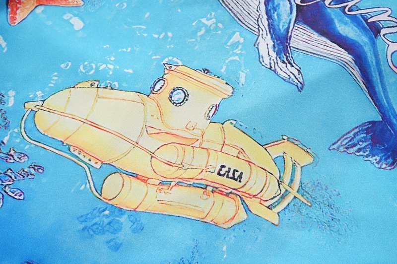 Рубашка Casablanca Marine Life "Blue" фото № 4