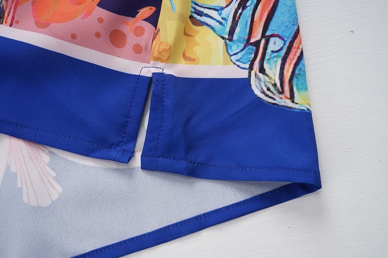 Рубашка Casablanca Marine Life "Blue" фото № 3