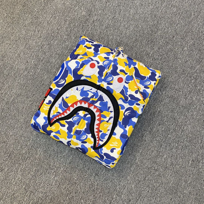 Худи A Bathing Ape Spotted With Hood ZIP "Yellow/Blue" фото № 2