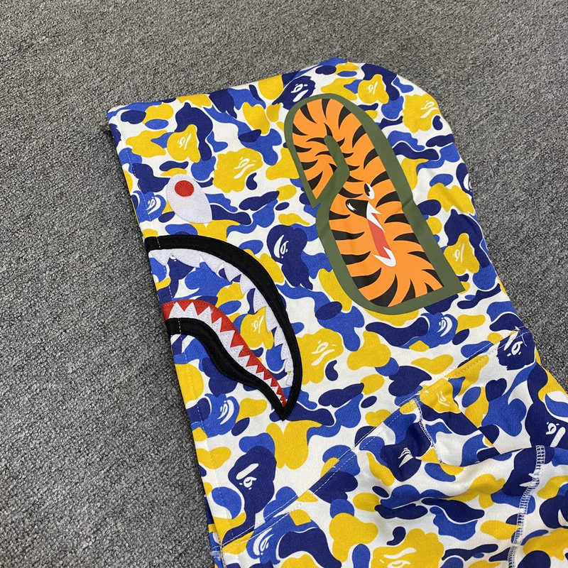 Худи A Bathing Ape Spotted With Hood ZIP "Yellow/Blue" фото № 5