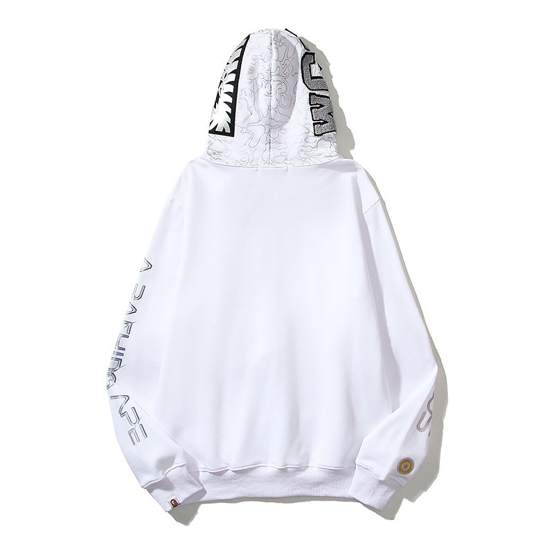 Худи A Bathing Ape Painted Hood ZIP "White" фото № 3