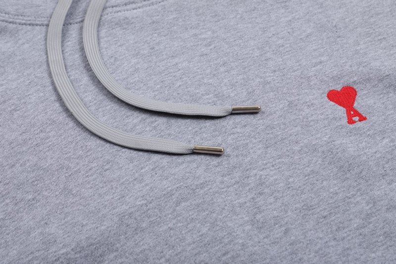 Худи Amiri Red Heart - Letter Logo "Gray" фото № 2