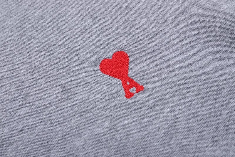 Худи Amiri Red Heart - Letter Logo "Gray" фото № 7