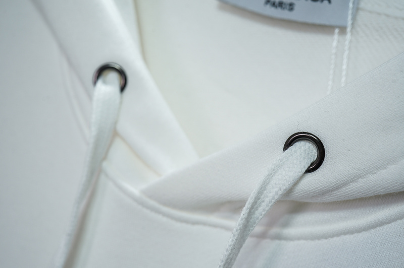 Худи Balenciaga Sleeves With Logo "White" фото № 9