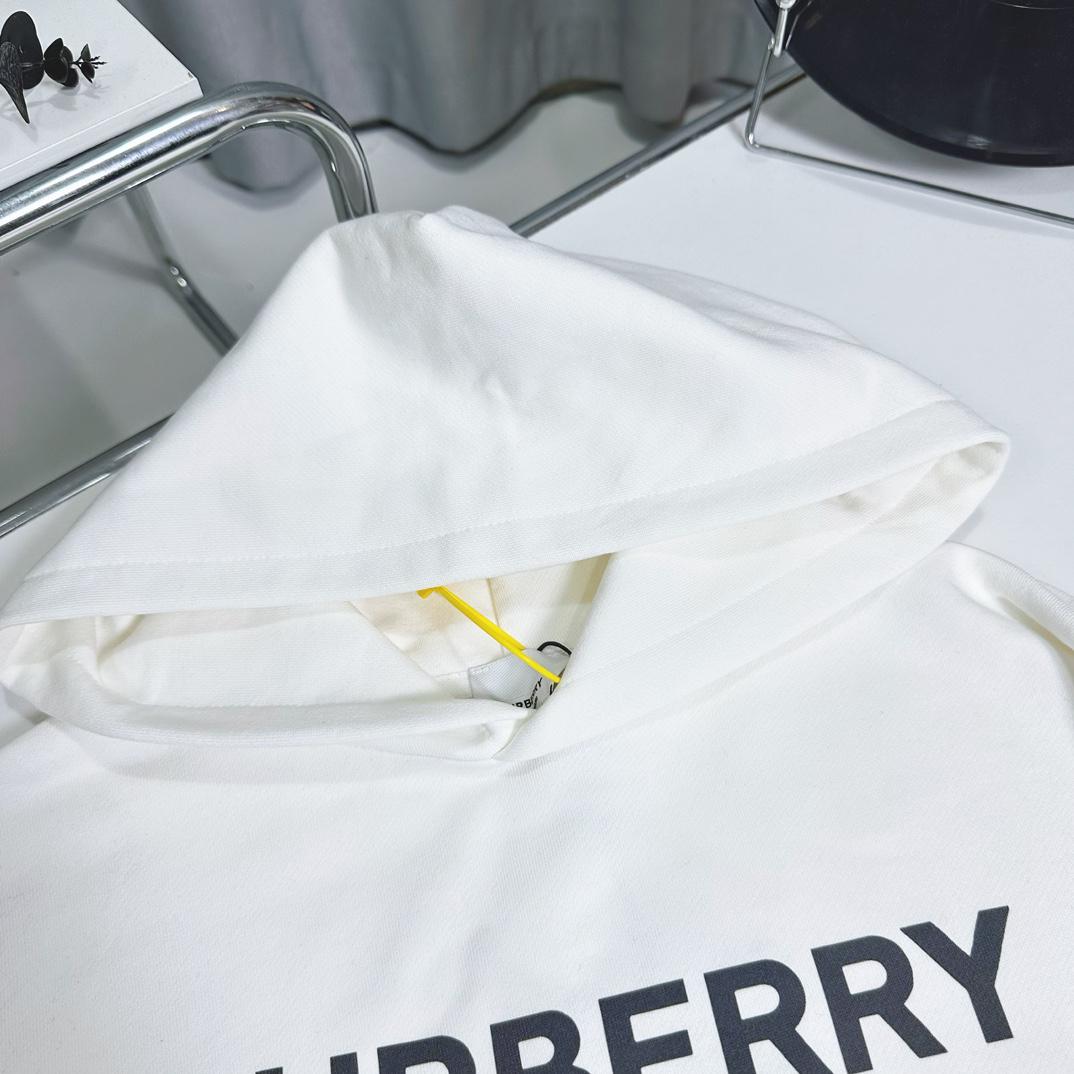 Худи Burberry Frontside Contrast Up Logo Burberry "White" фото № 5