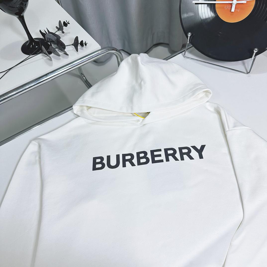 Худи Burberry Frontside Contrast Up Logo Burberry "White" фото № 2